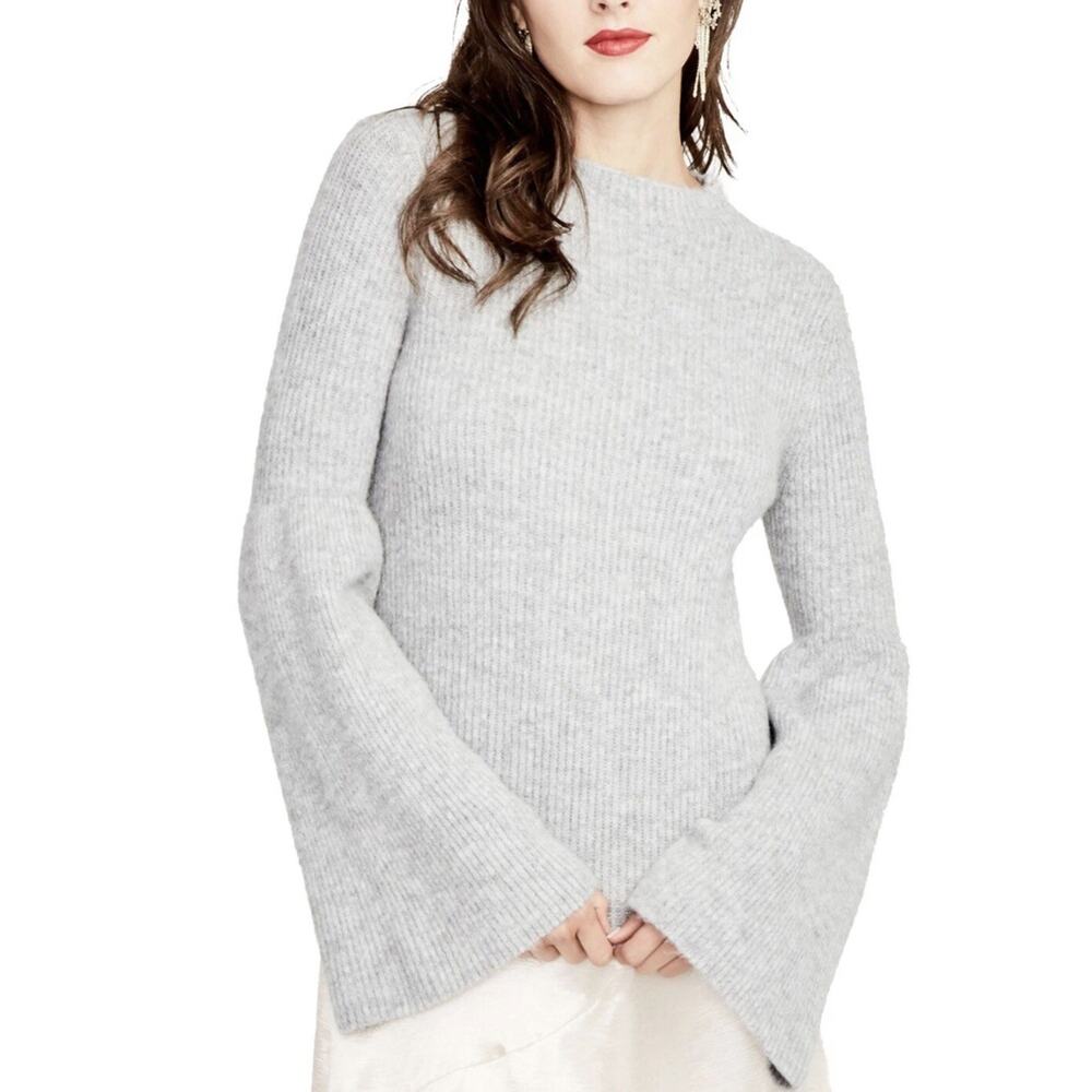 NWT Rachel Roy Grey Bell Sleeve Sweater Size XL Orig $89